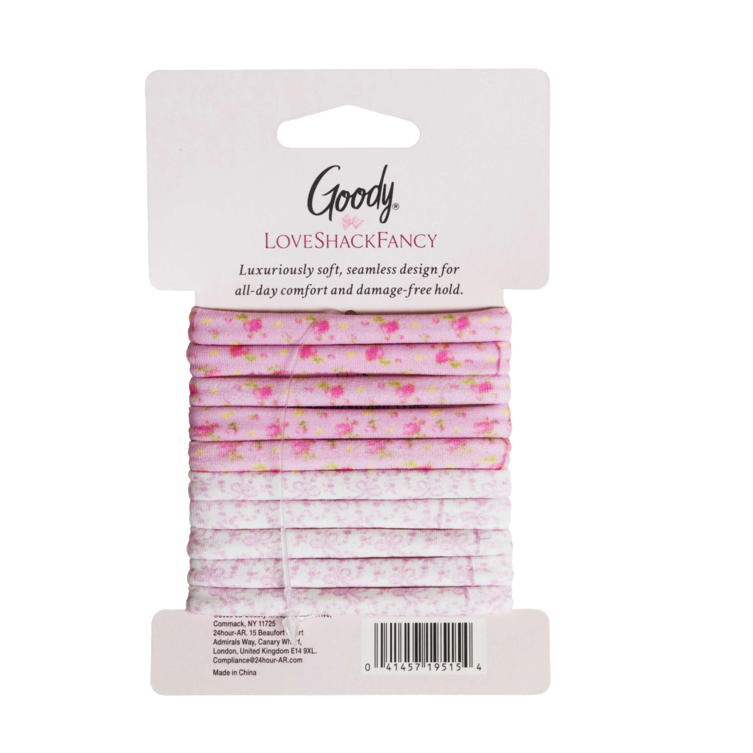 Goody x LoveShackFancy Seamless Elastics - Ikat Rose & Coquette Bow - 10ct - Image 7
